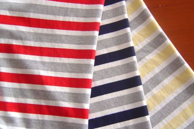 16s Double-yarn Color stripe Single jersey 